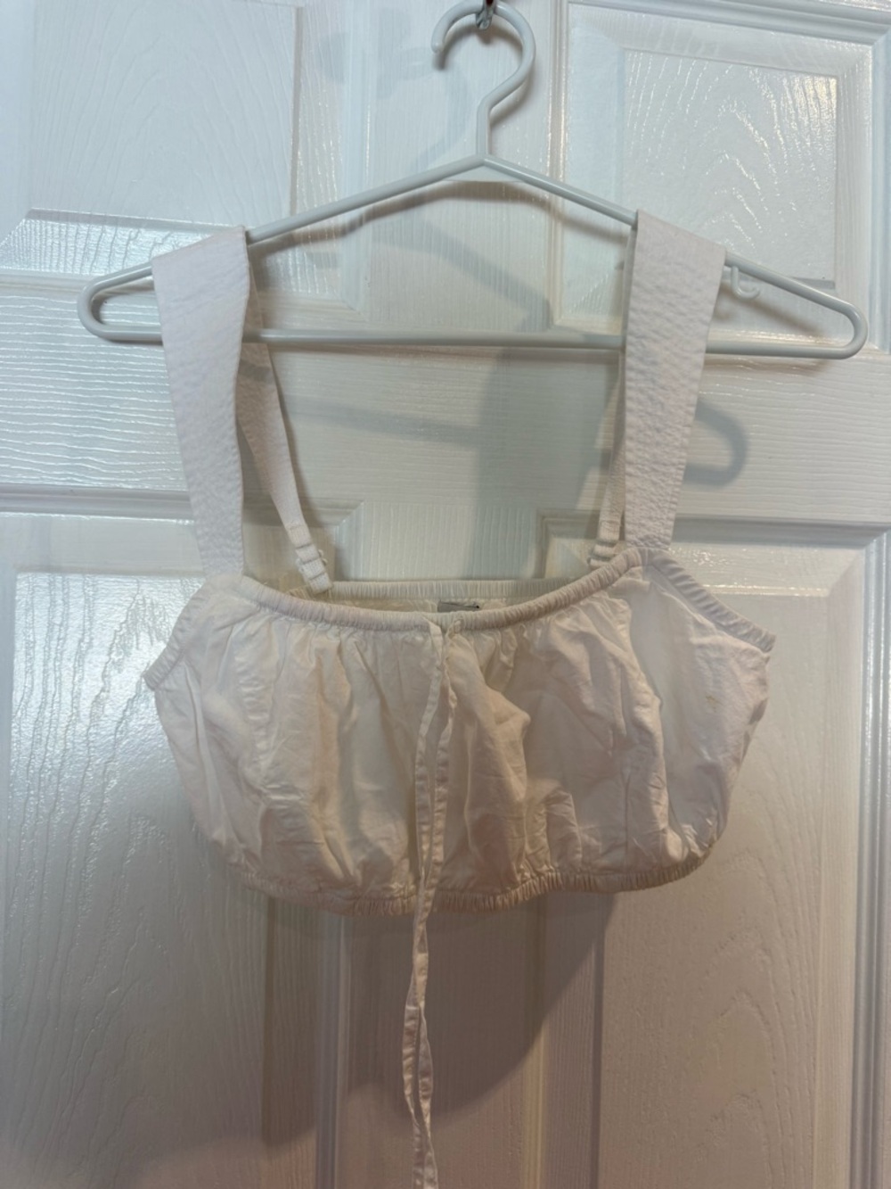 Sunday Cream Cropped Tank with Wide Straps